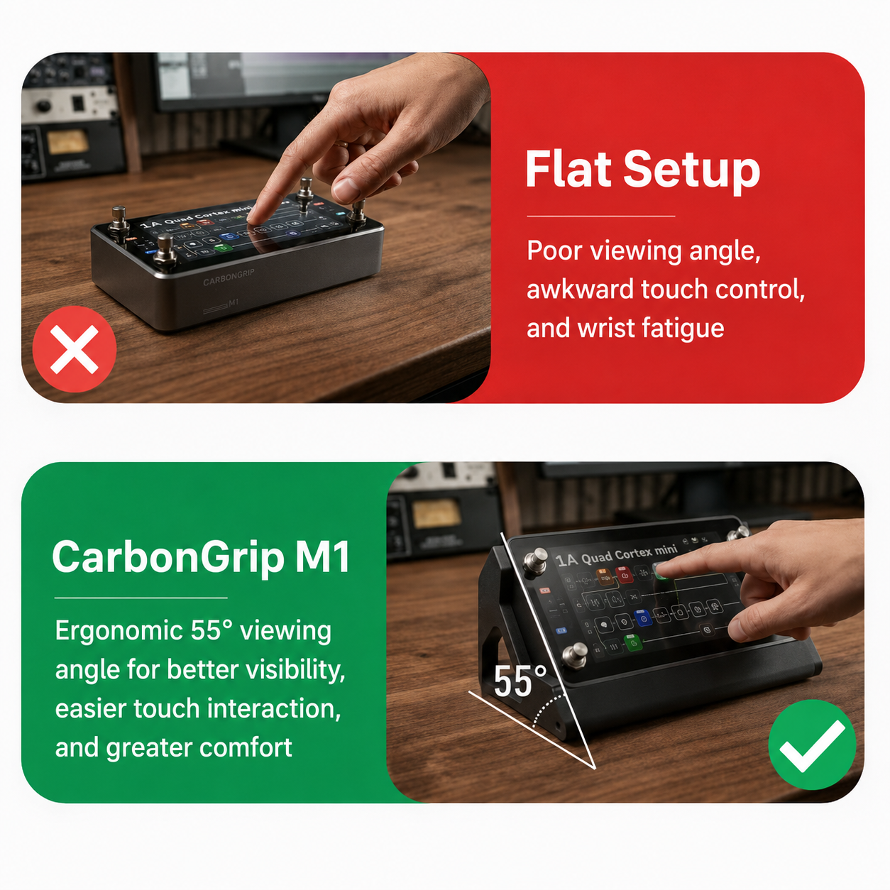 Stand ergonomico per Quad Cortex Mini