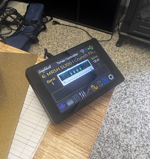 REV-D – Display Controller MIDI BT per Tonex one, pedal e Valeton gp5