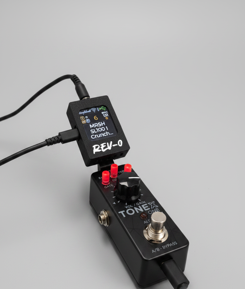 REV-0 – Display Controller MIDI per Tonex