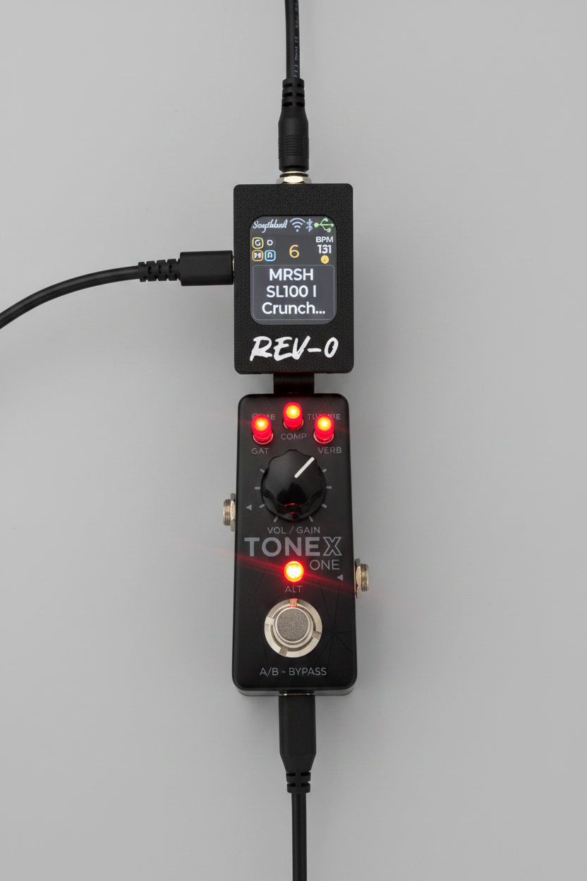 REV-0 – Display Controller MIDI per Tonex