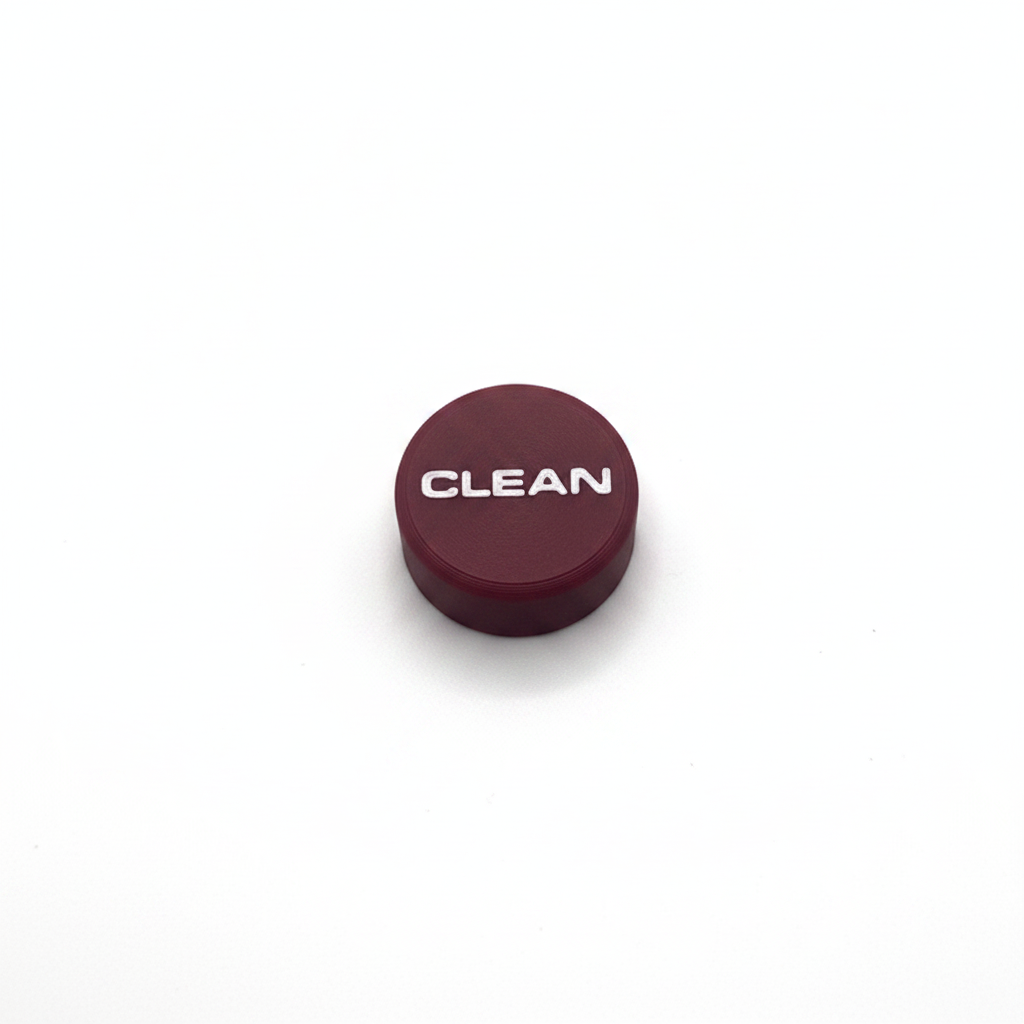 Topper footswitch burgundy CLEAN - revcaps3d